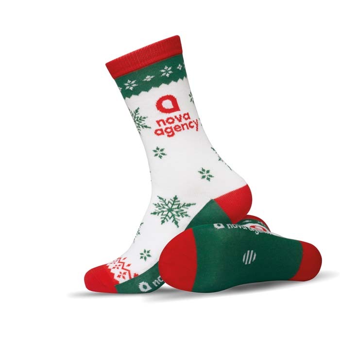 MWBS21 Chaussettes en bambou jacquard. Le MOQ est de 50 paires par taille. publicitaire personnalisé - vue 5