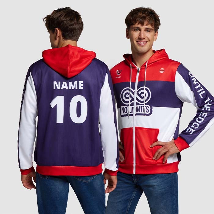 SG1033 Sweat à capuche zippé unisexe sublimé en quadri à votre motif. publicitaire personnalisé - vue 5