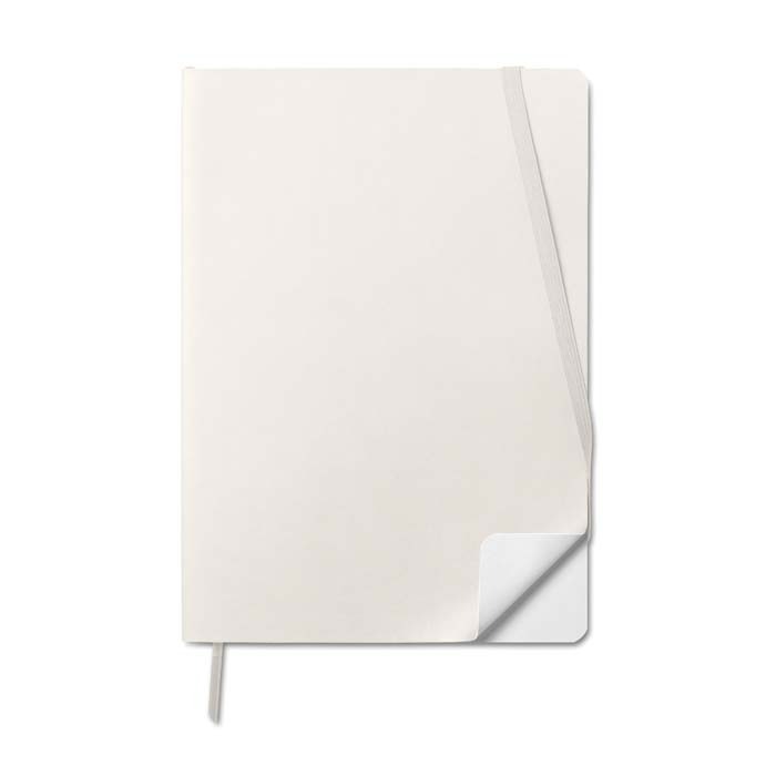 SOPUA5 Cahier A5 à couverture souple en cuir PU avec avec feuilles personnalisées. publicitaire personnalisé - vue 5