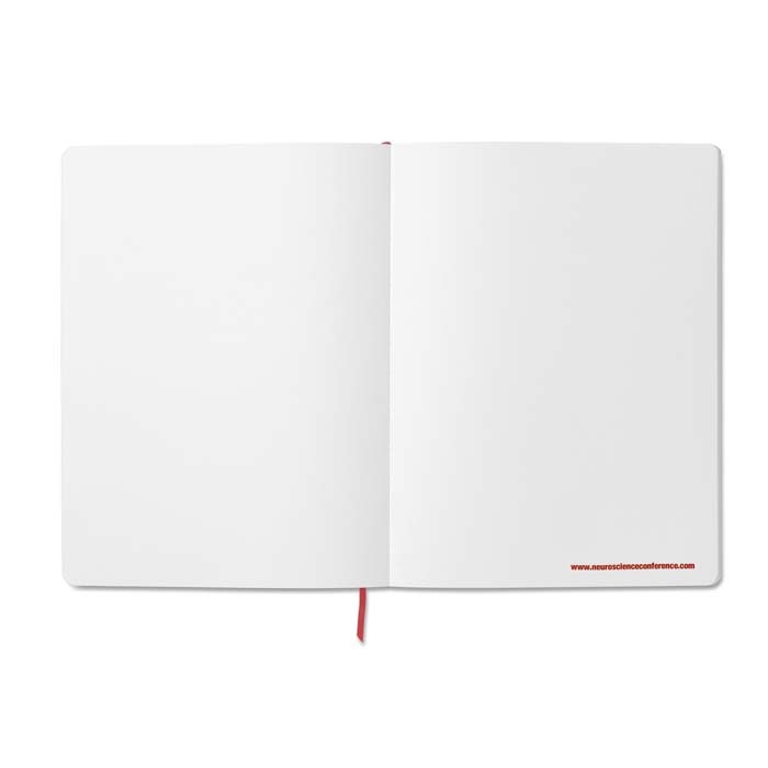 SOPUS4 Cahier à couverture souple en cuir PU avec avec feuilles personnalisées. publicitaire personnalisé - vue 5