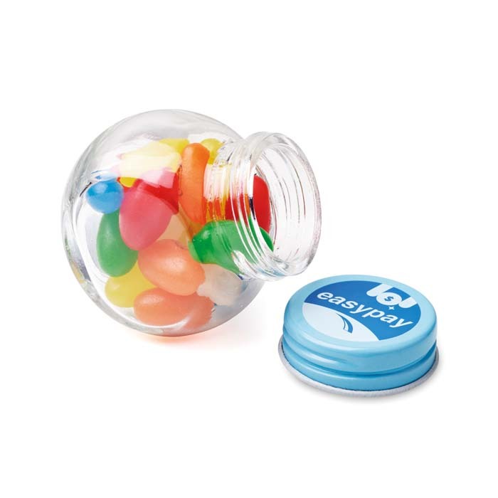 YC7103 Pot en verre avec couvercle en métal. Dimensions : 5,5X5X3,5 cm. publicitaire personnalisé - vue 5