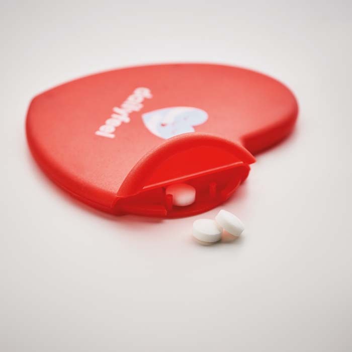 YC7158 Distributeur de bonbons à la menthe en plastique en forme de coeur. Dimension... publicitaire personnalisé - vue 5