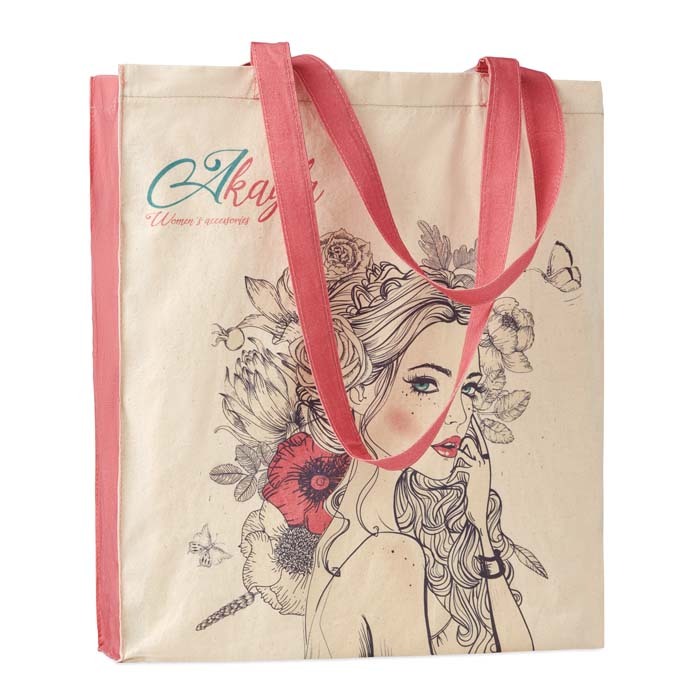 MB8103 Sac en coton 140 g/m² avec soufflet et longues anses. publicitaire personnalisé - vue 6