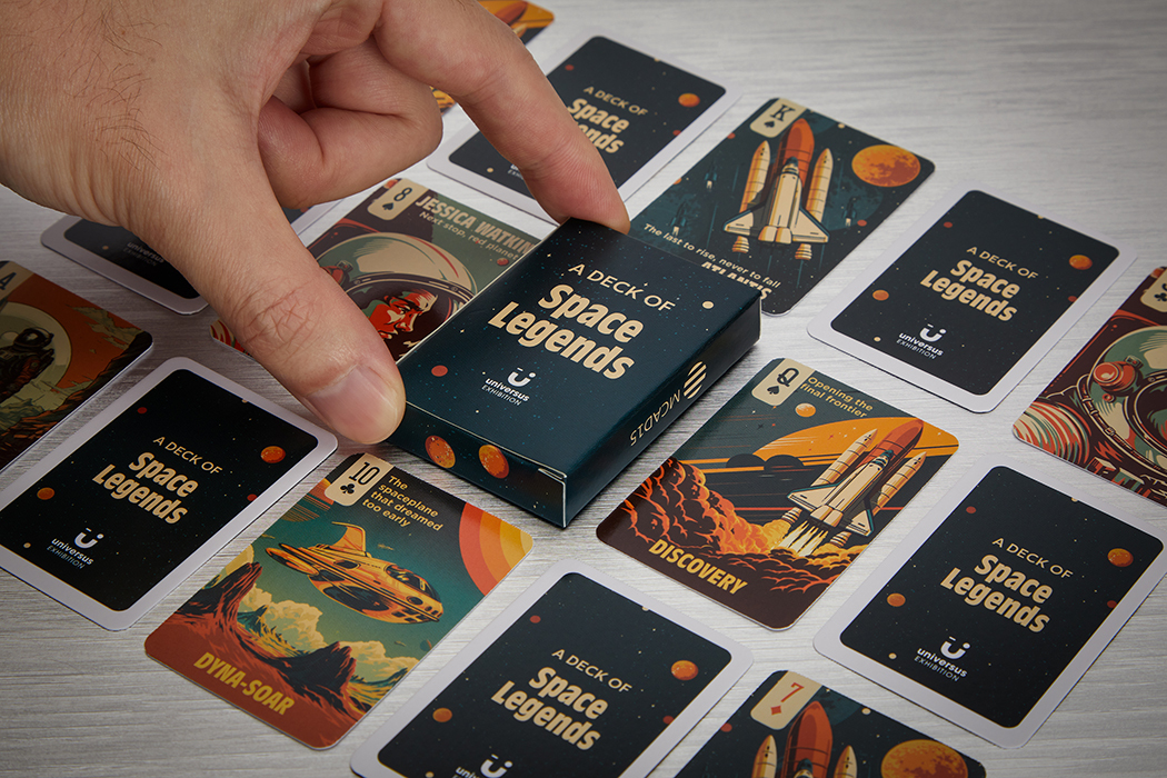 MCAD15 32 cartes de jeu de voyage avec votre dessin sur les deux faces. publicitaire personnalisé - vue 6