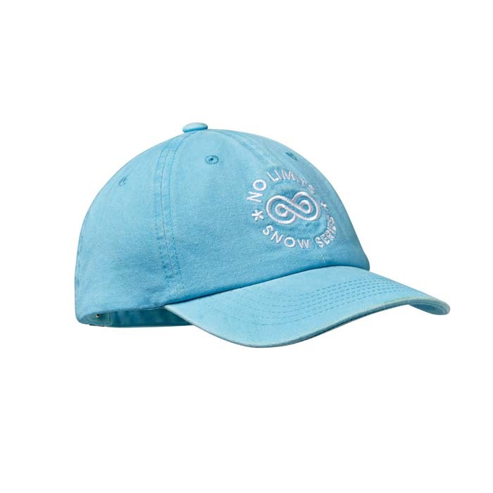 MH2016 Casquette de baseball non structurée à 6 panneaux en coton sergé prélavé. publicitaire personnalisé - vue 6