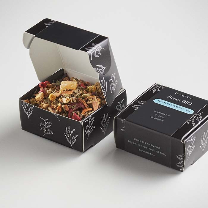 MI4004 3 thés zen et un bonbon belge dans un coffret cadeau. publicitaire personnalisé - vue 6