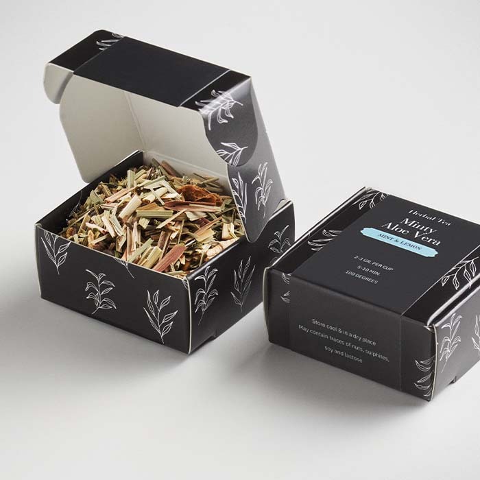 MI4007 coffret cadeau de 2 thés zen et barres chocolatées publicitaire personnalisé - vue 6