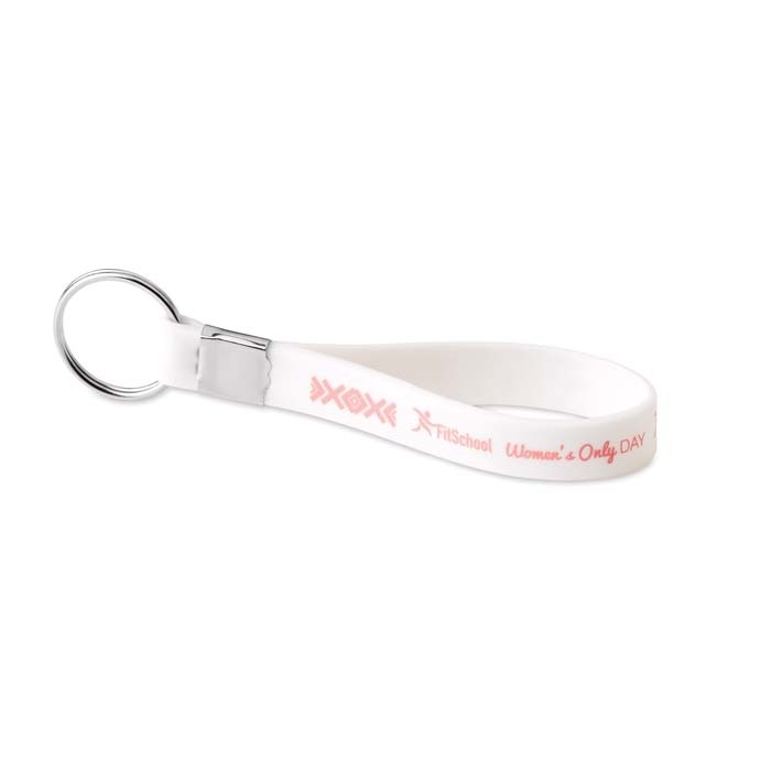 MK1004 Porte-clés en silicone et d'un jeton de chariot en option. publicitaire personnalisé - vue 6