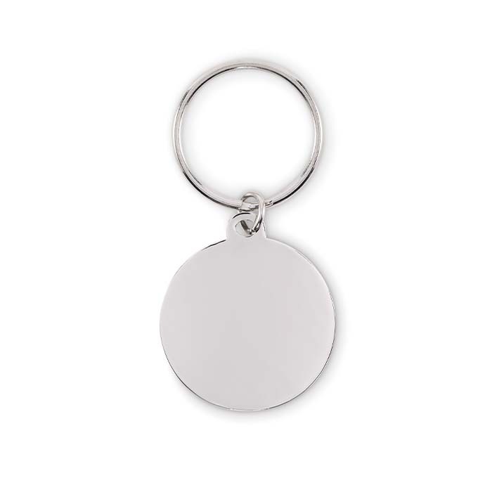 MK2036 Porte-clés en fer de forme ronde avec doming. publicitaire personnalisé - vue 6