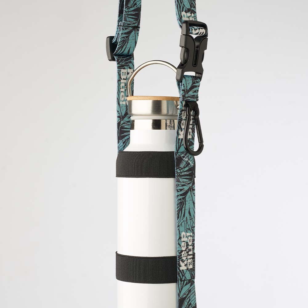 MLBH09 Porte-bouteille bandoulière sublimé détachable avec mousqueton publicitaire personnalisé - vue 6