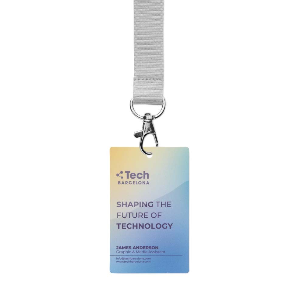 MLID02 Badges d'identification en PVC imprimés et durables (86x54mm) publicitaire personnalisé - vue 6