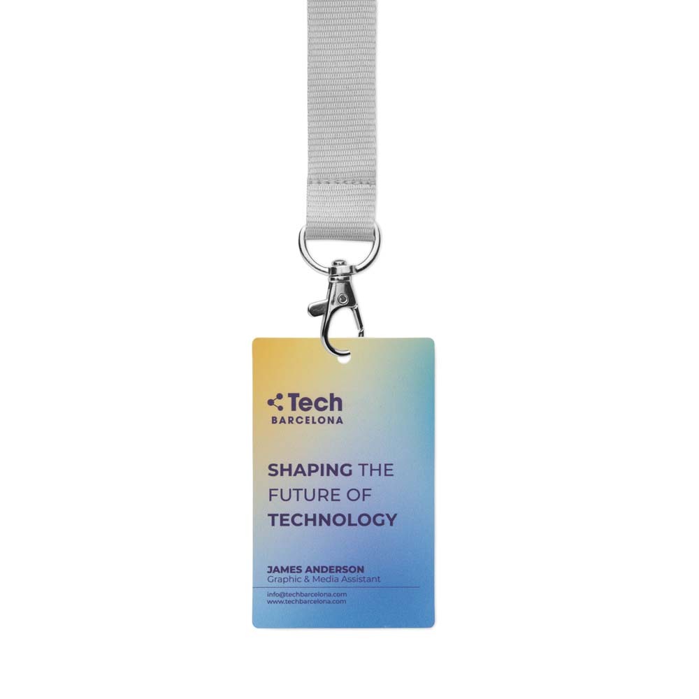 MLID06 Badges d'identification en papier laminé imprimé durable (86x54mm) publicitaire personnalisé - vue 6