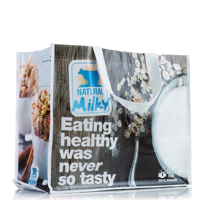 MO4240 Sac shopping pliable Dimensions: 40x35x20cm. publicitaire personnalisé - vue 6