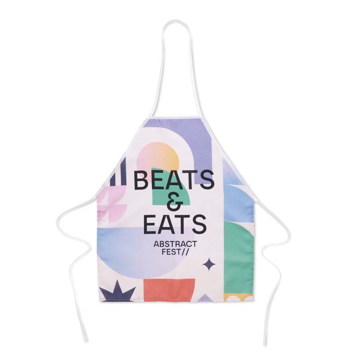 MPAP06 Tablier avec votre design en quadri (image photo). publicitaire personnalisé - vue 6