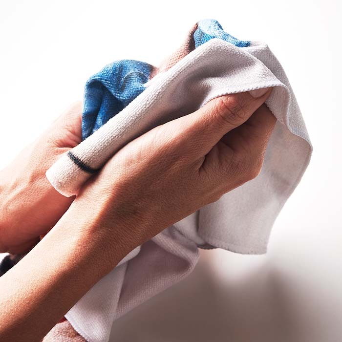 MPGT02 Serviette de golf en polycoton en quadri (280gsm). publicitaire personnalisé - vue 6