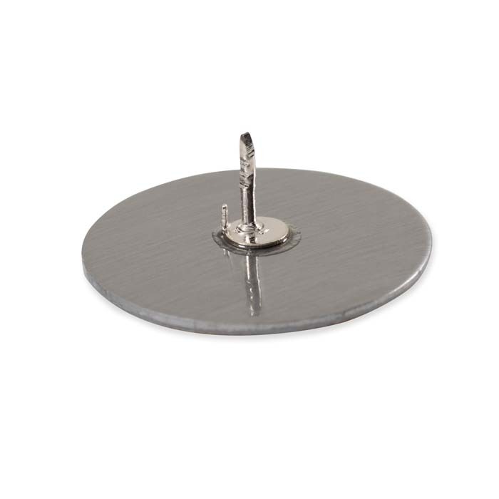 MPIN04 Pin's en acier inoxydable avec doming en quadri. publicitaire personnalisé - vue 6