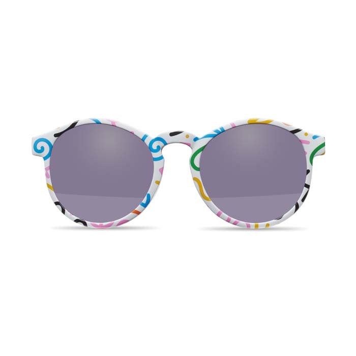 MPSG11 Lunettes de soleil rondes en PC dans les couleurs de votre choix. publicitaire personnalisé - vue 6