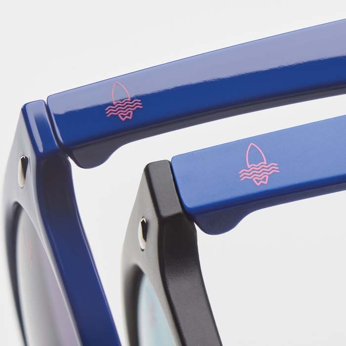 MPSG14 Lunettes de soleil rondes avec monture en rPET publicitaire personnalisé - vue 6