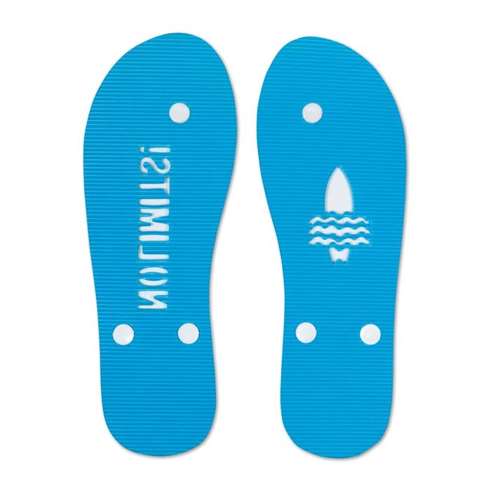 MU5003 Tongs de plage à trois couches et multicolores : laissez les empreintes de vo... publicitaire personnalisé - vue 6