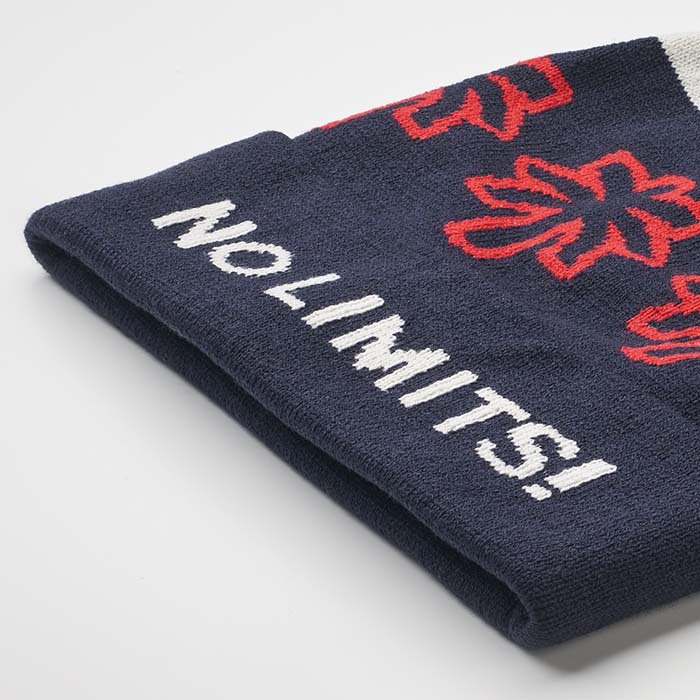 MW1112 Bonnet à revers jacquard à motif personnalisé rPET. publicitaire personnalisé - vue 6