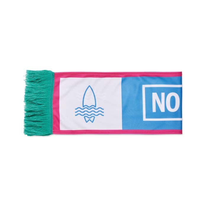 MW2006 Écharpe double épaisseur, en quadrichromie, fabriquée en polyester. publicitaire personnalisé - vue 6