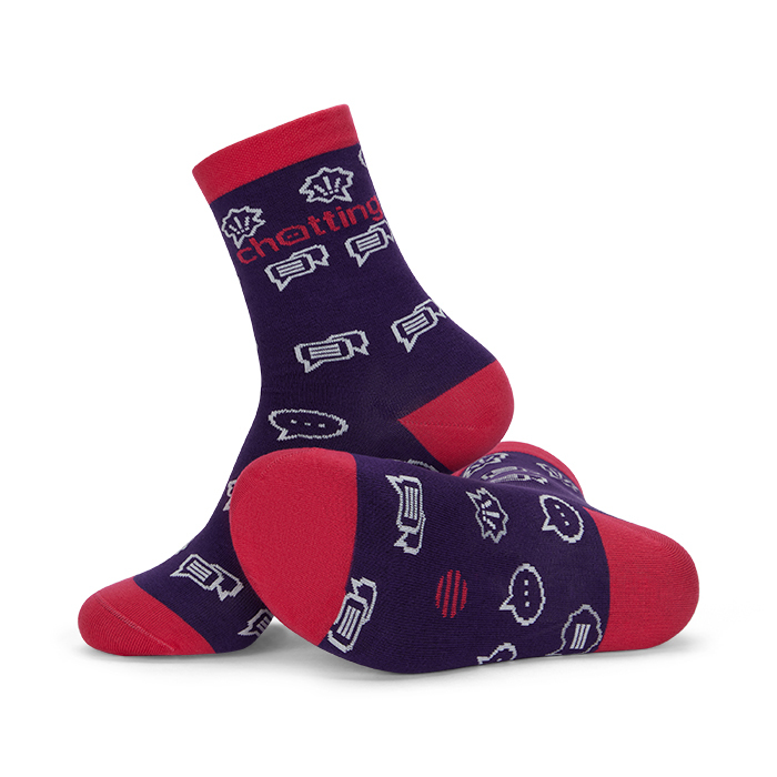 MWCS61 Fabriqué dans l'UE - Chaussettes en coton jacquard. Le MOQ est de 50 paires p... publicitaire personnalisé - vue 6