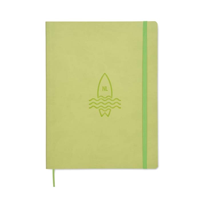 SOPUS4 Cahier à couverture souple en cuir PU avec avec feuilles personnalisées. publicitaire personnalisé - vue 6