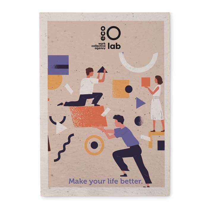 YC6914 Papier semences de format A4 avec votre motif imprimé (image photo). publicitaire personnalisé - vue 6
