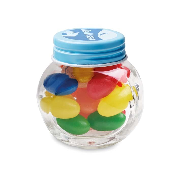 YC7103 Pot en verre avec couvercle en métal. Dimensions : 5,5X5X3,5 cm. publicitaire personnalisé - vue 6