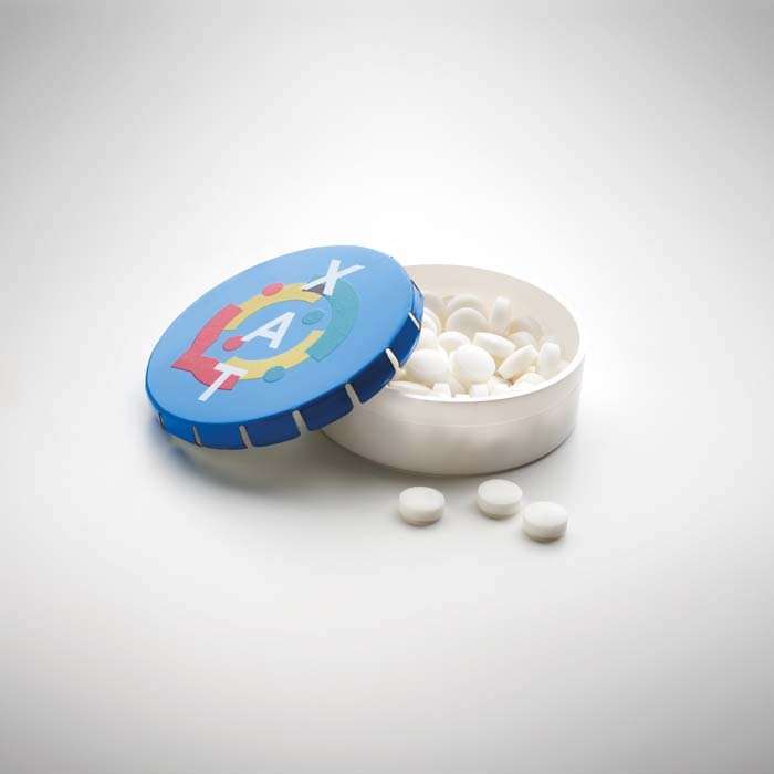 YC7232 Env. 12gr. de bonbons à la menthe sans sucre dans une boîte en plastique et u... publicitaire personnalisé - vue 6