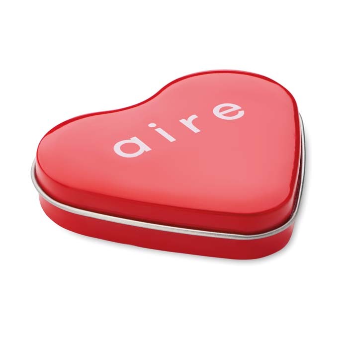 YC7234 Boîte en fer blanc en forme de cœur. Vous allez l'adorer ! Dimensions : 6,5X6... publicitaire personnalisé - vue 6