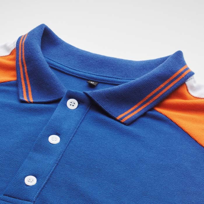 CG1007 Polo à manches contrastées en coton 190gsm publicitaire personnalisé - vue 7