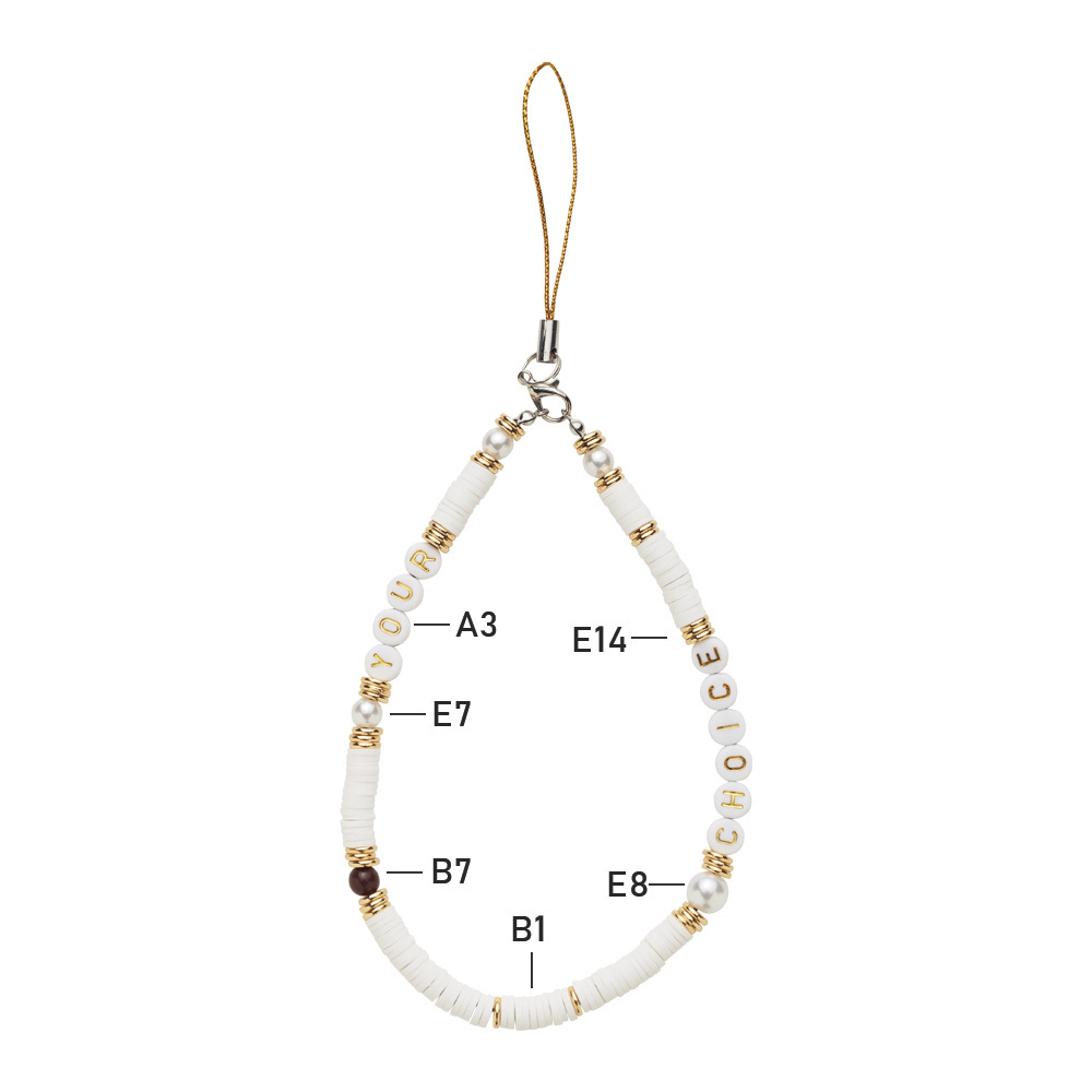 MCHM07 Bracelet à charms de téléphone avec porte-clés en corde. publicitaire personnalisé - vue 7