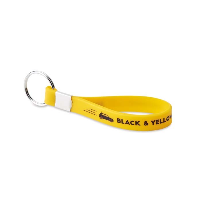 MK1004 Porte-clés en silicone et d'un jeton de chariot en option. publicitaire personnalisé - vue 7