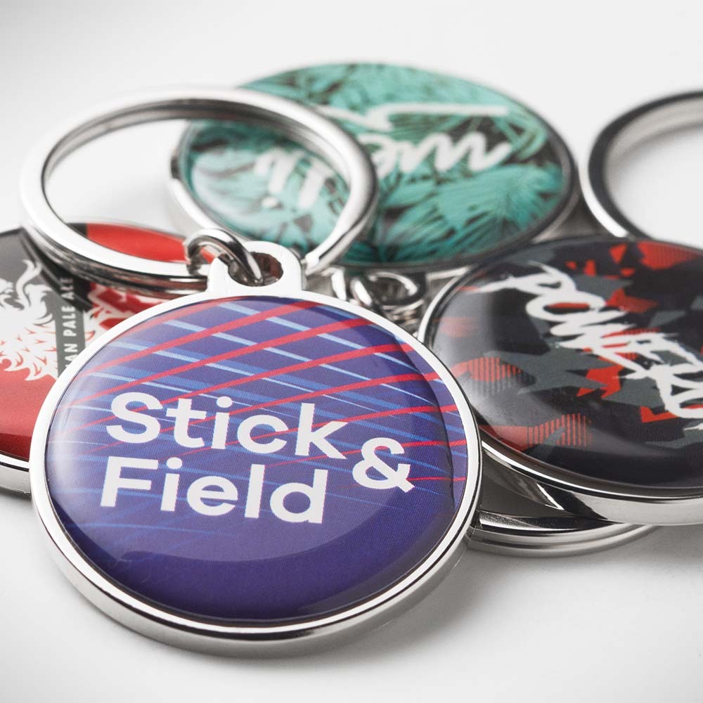 MK5008 Porte-clés NFC bombé en fer de forme ronde publicitaire personnalisé - vue 7