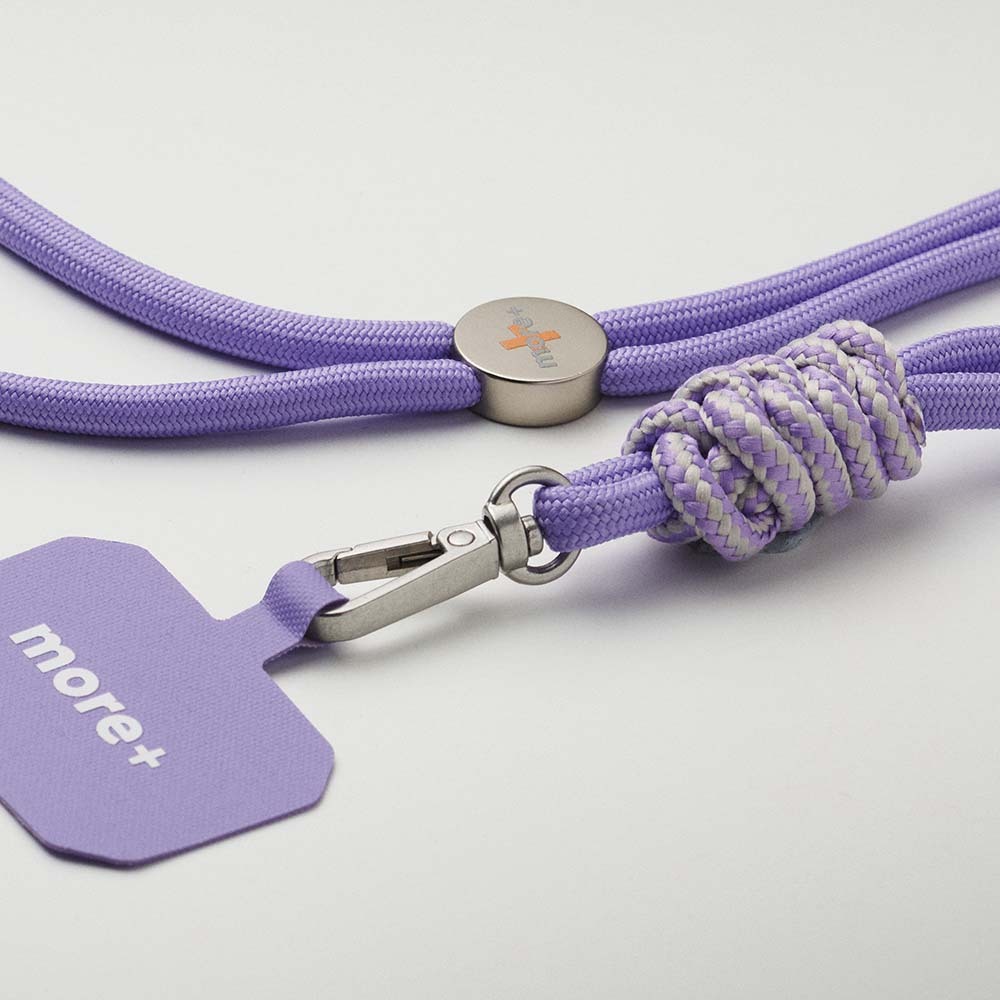 ML1091 Lanyard bandoulière pour téléphone à cordon bicolore avec nœud publicitaire personnalisé - vue 7