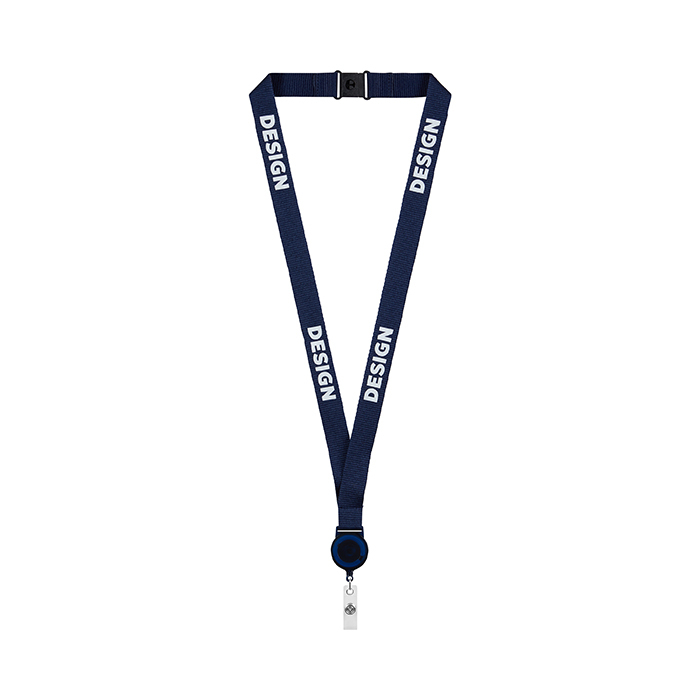 ML1161 Polyesteristä valmistettu painettu kaulanauha, jossa on pyöreä jojo. Kaulanau... publicitaire personnalisé - vue 7