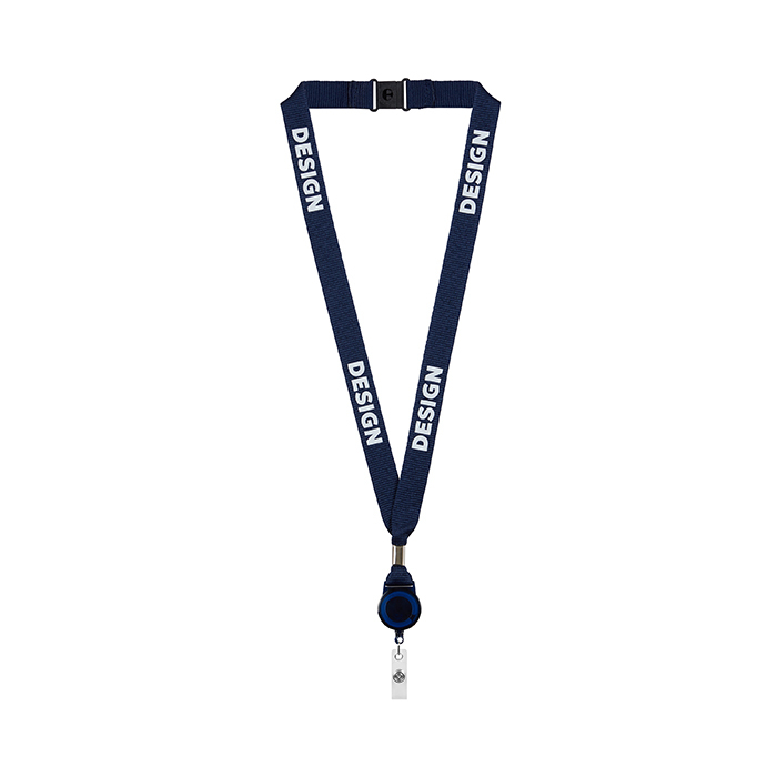 ML1167 RPET silkkipainettu jojokaulanauha metallipuristuksella. Kaulanauha, jossa on... publicitaire personnalisé - vue 7