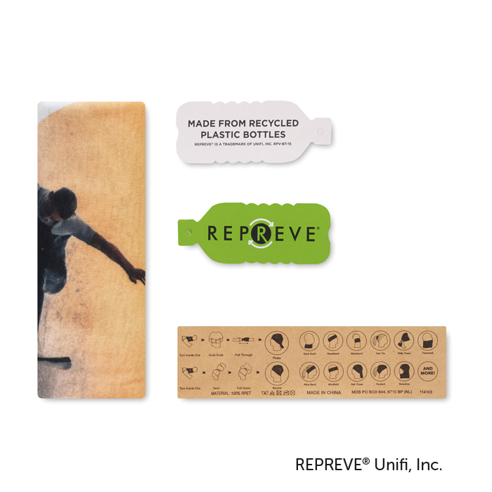 ML3503 Foulard multifonction REPREVE® avec impression sur toute la surface. publicitaire personnalisé - vue 7