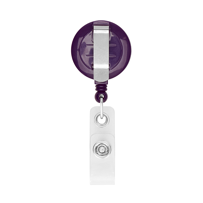 MLBR02 Enrouleur de badge rétractable de forme ronde avec logo ⌀2,8cm. publicitaire personnalisé - vue 7