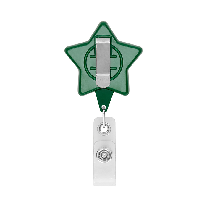 MLBR06 Enrouleur de badge rétractable en forme d'étoile avec logo. publicitaire personnalisé - vue 7