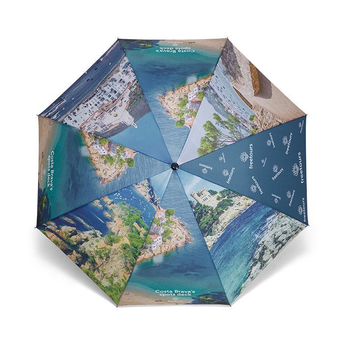 MU7008 ⌀122cm/27″. Motif en quadri (photo) sur tous les panneaux. publicitaire personnalisé - vue 7