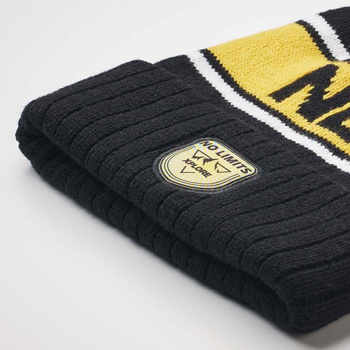 MW1116 Bonnet en jacquard à motif personnalisé RPET avec bord-côte en tricot côtelé ... publicitaire personnalisé - vue 7