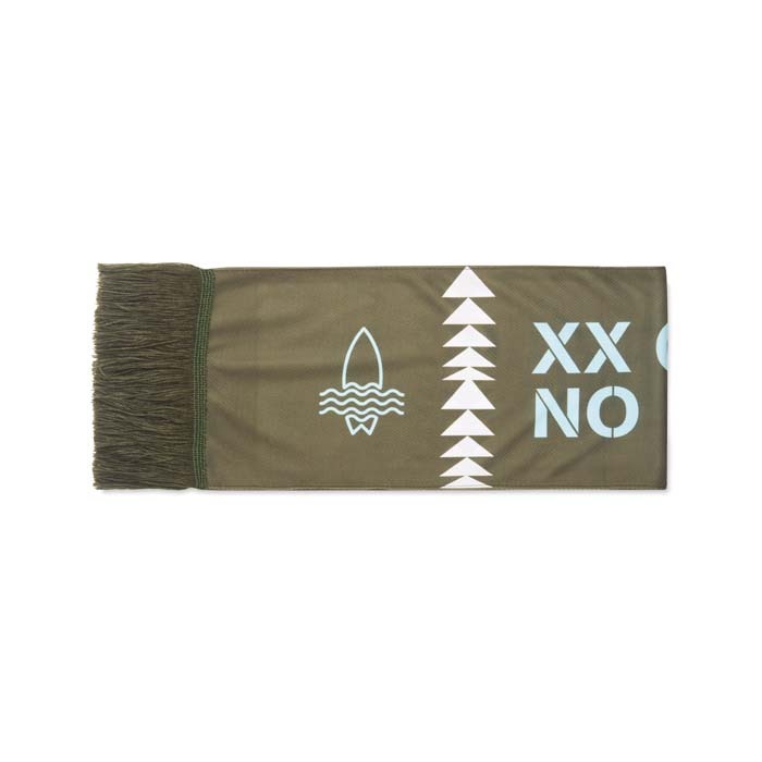 MW2006 Écharpe double épaisseur, en quadrichromie, fabriquée en polyester. publicitaire personnalisé - vue 7