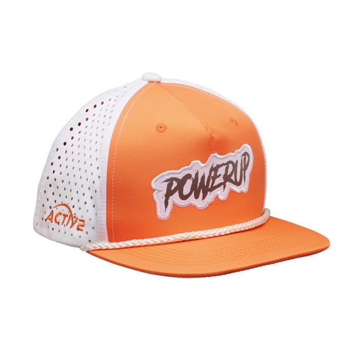 MH2327 Visière plate en pongé léger. Dos en maille perforée et cordon de couleur con... publicitaire personnalisé - vue 8