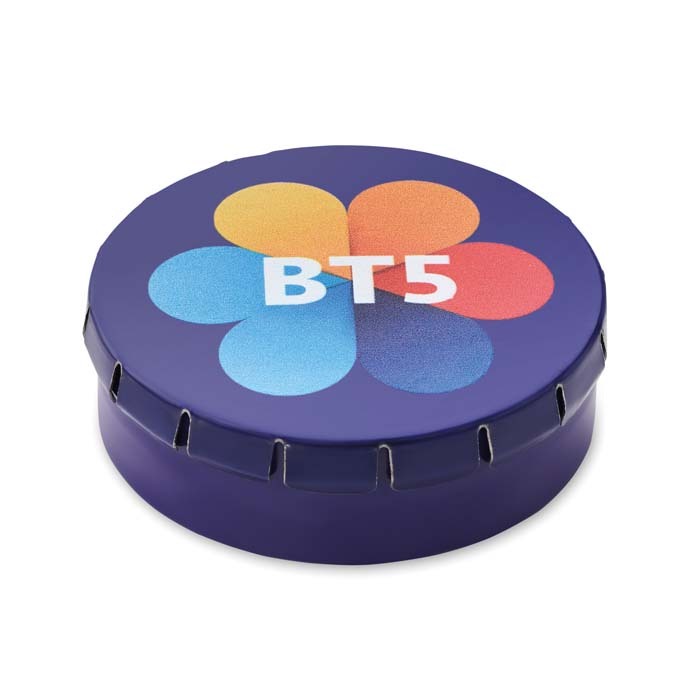 MI7232 Boîtier en métal avec ouverture pression. Dimensions : Ø4,7X1,6 cm. publicitaire personnalisé - vue 8