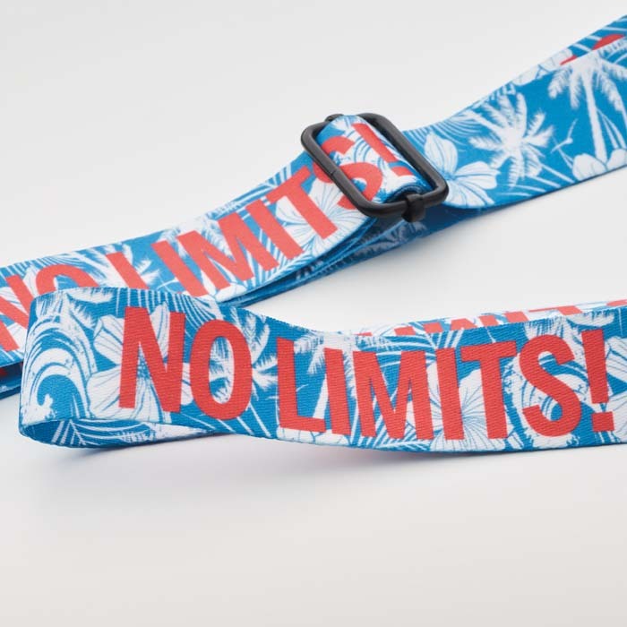 ML1075 Cordon porte-téléphone sublimé avec votre logo sur patch en PVC. publicitaire personnalisé - vue 8