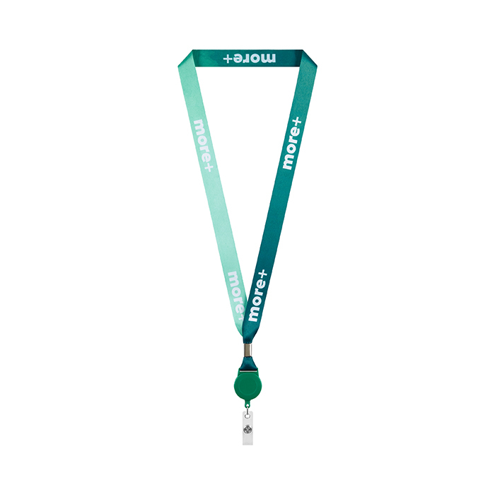 ML1165 Lanière enrouleur de badge en polyester sublimé avec sertissage métallique. publicitaire personnalisé - vue 8