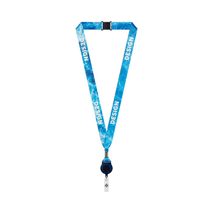 ML1365 Enrouleur de badge en RPET avec sertissage métallique. publicitaire personnalisé - vue 8