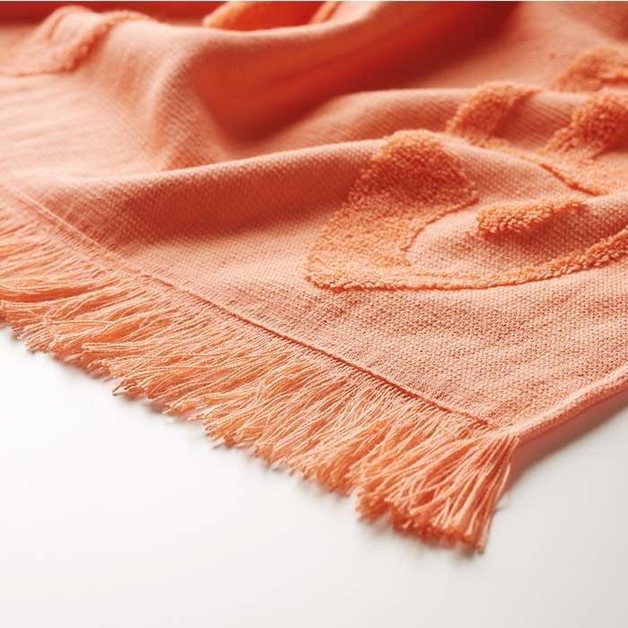 MT4009 Serviette de hammam en coton 320gsm avec tissu éponge. publicitaire personnalisé - vue 8